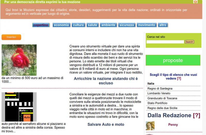 Come Associazione, Posso sottoporre una Mozione